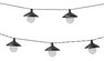 Donia - Uteljusslinga, solcell, L 1,8 m - Svart