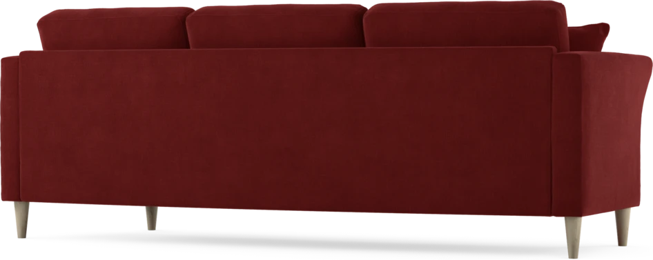 Eden - 3-sits soffa svängd - Röd