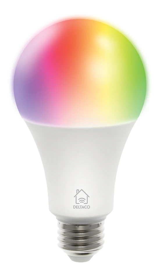 Smarta Hem - 1st Strömbrytare och 2st ljuskälla smart LED, E27 - Flerfärgad