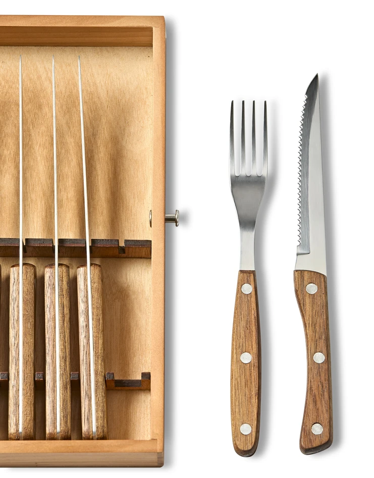 Birk - Grillbestick, 12 delar - Beige