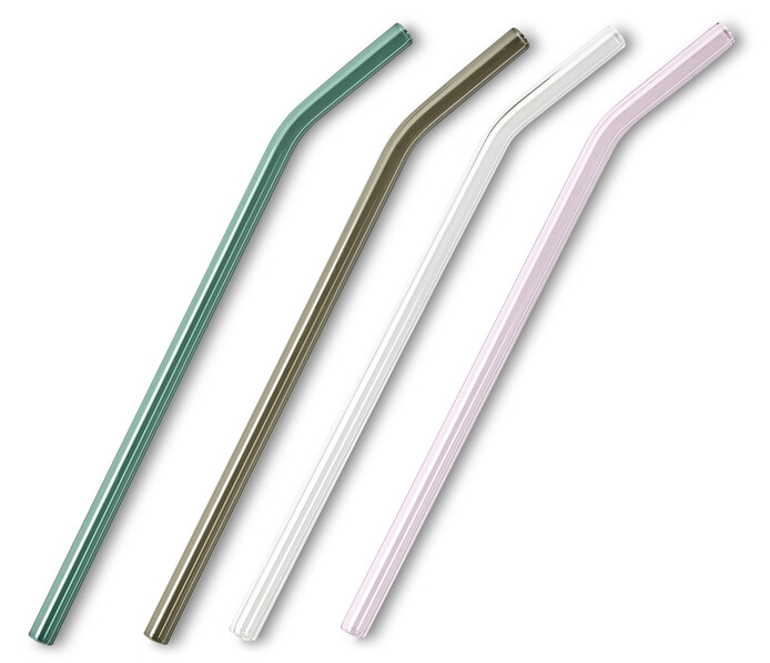 Sid - Sugrör, L 21,5 cm, 4-pack - Flerfärgad
