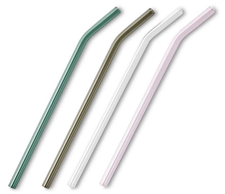 Sid - Sugrör 4-pack, L 21,5 cm - Flerfärgad