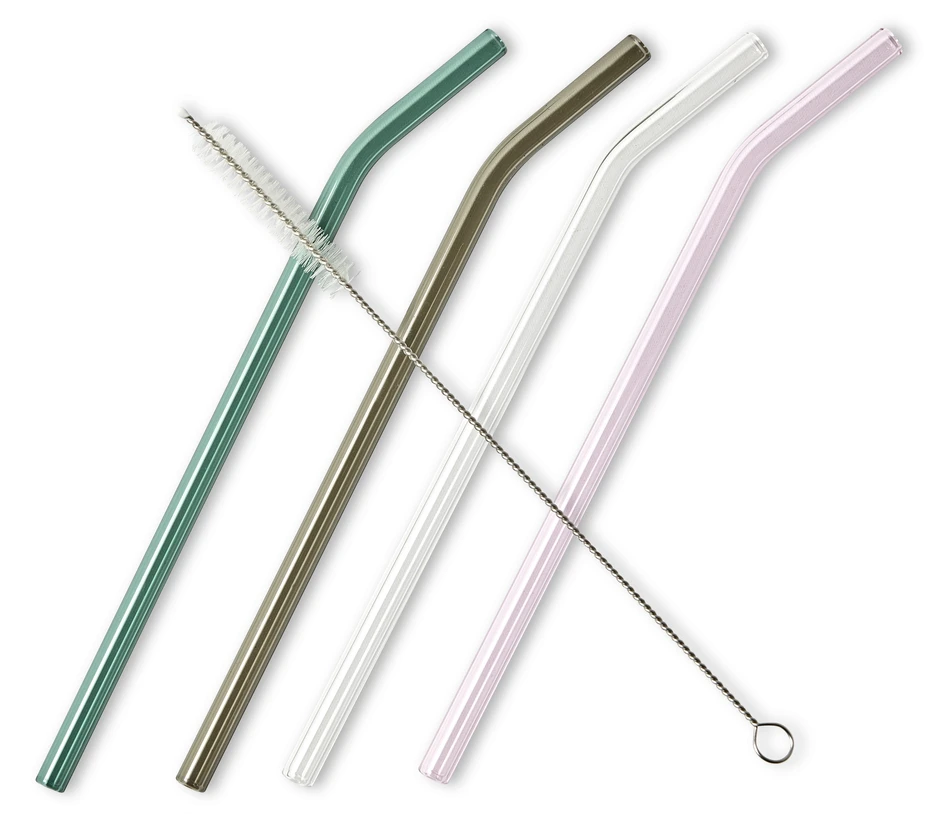 Sid - Sugrör 4-pack, L 21,5 cm - Flerfärgad