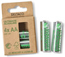 Deltaco Ultimate Alkaline - Batteri, LR6/AA, 1,5V, 4-pack - Grå