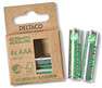 Deltaco ultmate akaline - Batteri, AAA/LR03, 1,5V, 4-pack - Grå