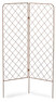 Checker - Blomspaljé, H 110, B 71 cm - Brun