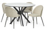 Lucas - Matgrupp med 4 stolar Kiwi - Beige