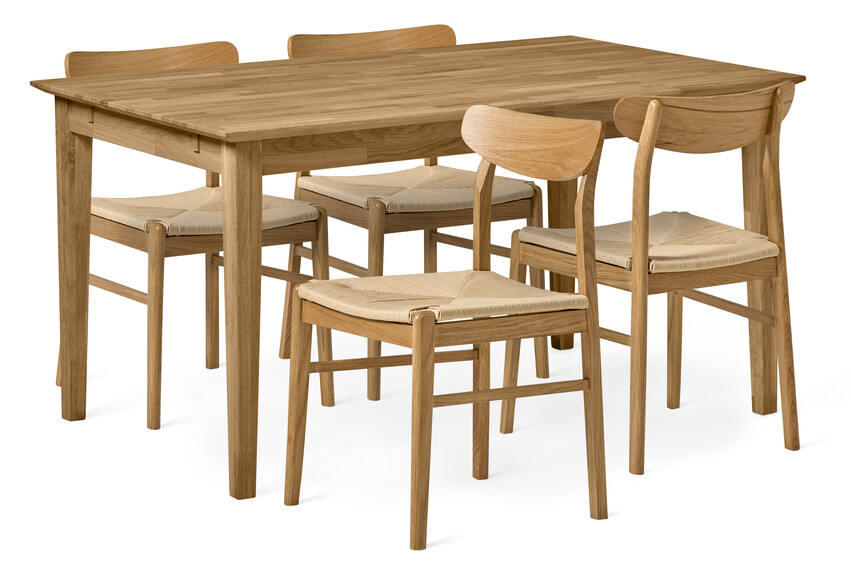 Ekerö - Matgrupp med 4 stolar Ida - Beige