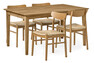 Ekerö - Matgrupp med 4 stolar Ida - Beige