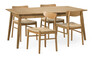 Ekerö - Matgrupp med 4 stolar Ida - Beige