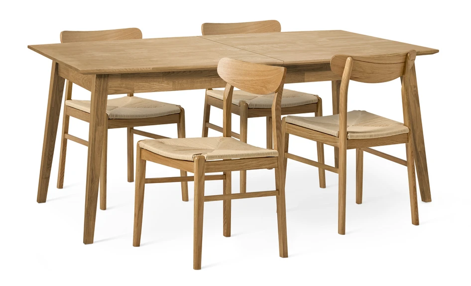 Ekerö - Matgrupp med 4 stolar Ida - Beige