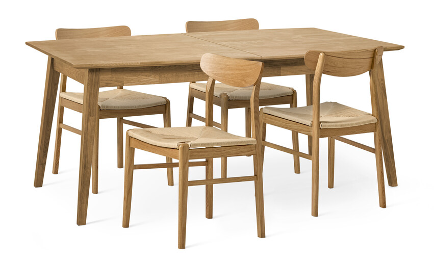 Ekerö - Matgrupp med 4 stolar Ida - Beige