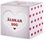 Budskap - Doftljus, Smashed Cherry, brinntid 35 h, 300 gr - Vit