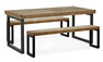 Woodenforge - Matgrupp med 2 bänkar Woodenforge - Brun