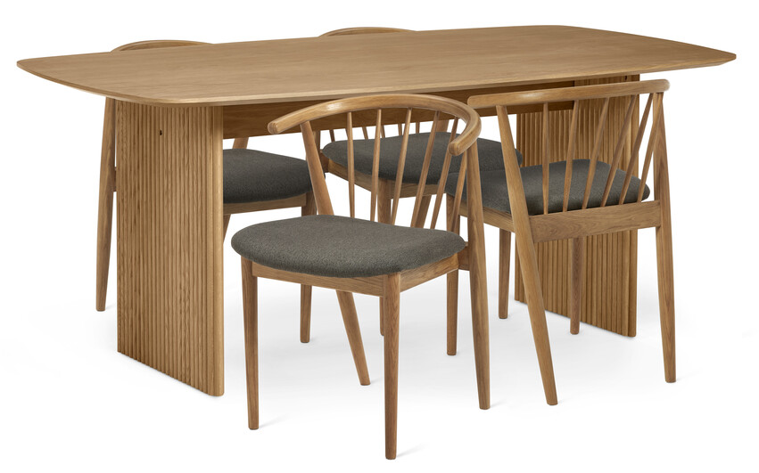 Cord - Matgrupp med 4 stolar Sixten - Beige