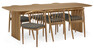 Ines - Matgrupp med 6 stolar Sixten - Beige