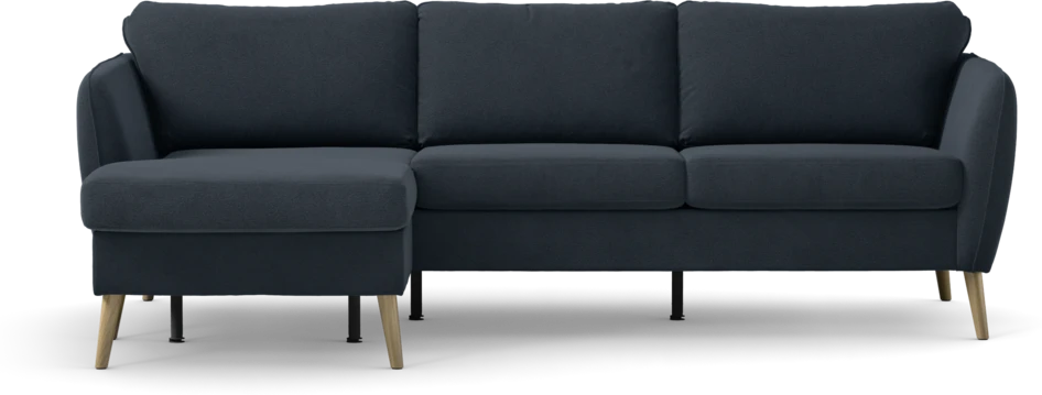 County - 3-sits soffa med flyttbar schäslong - Blå