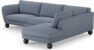 Madison Lux - 3-sits soffa med divan höger - Blå