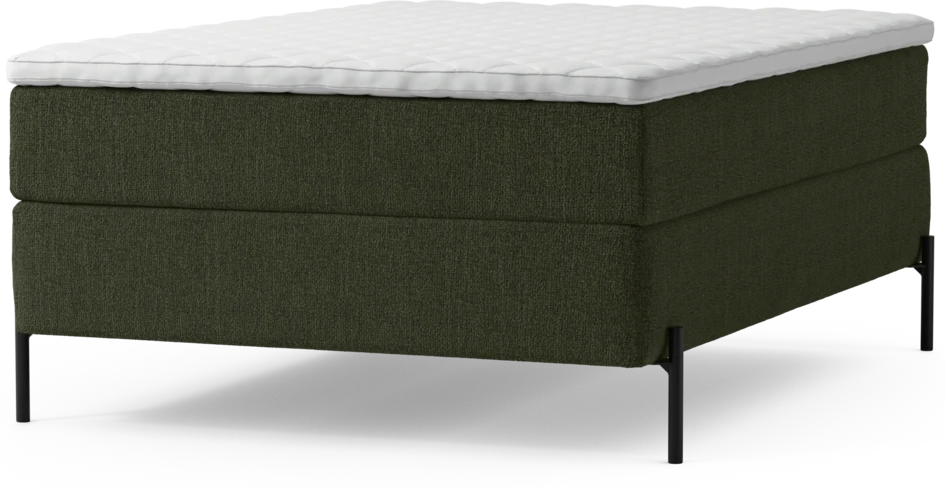 Delux Exclusive - Kontinentalsäng, enkelsäng 140 cm med bäddmadrass och sängben