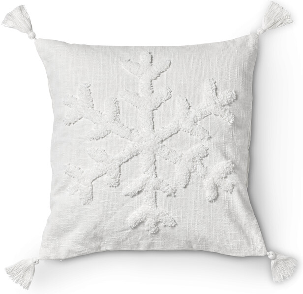 Snowflake - Kuddfodral, 50x50 cm - Vit