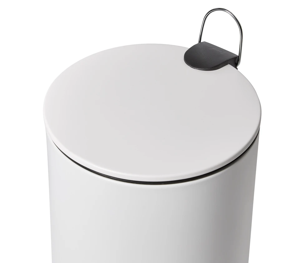 Malte - Pedalhink, H 38 Ø 25, 11 l - Vit