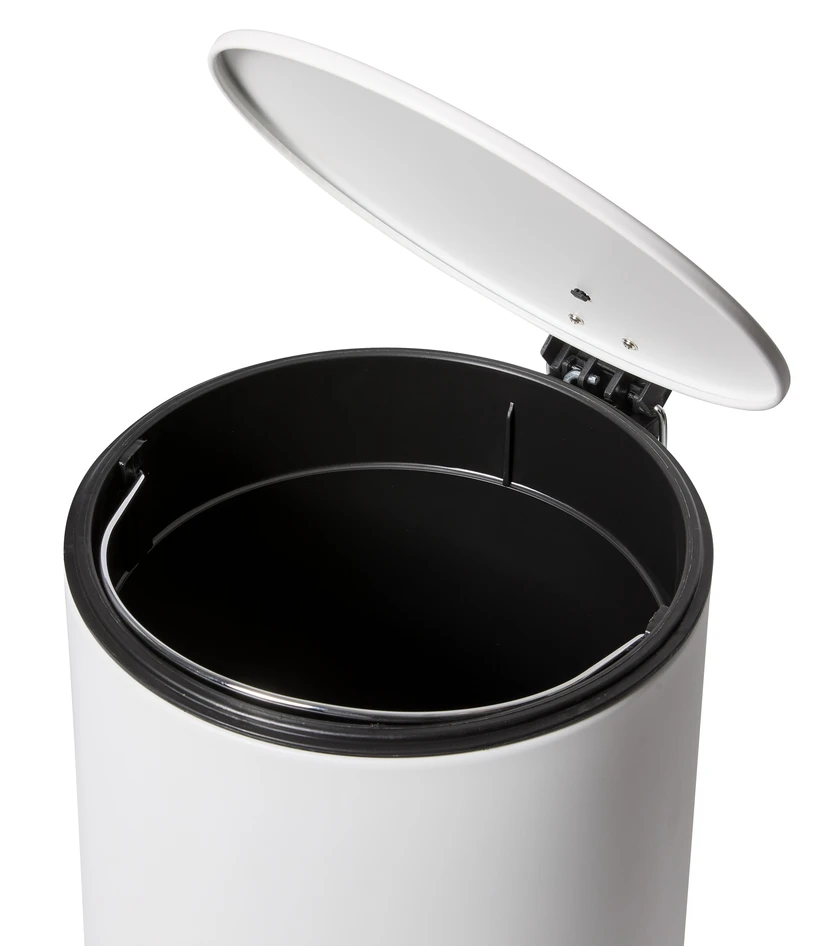 Malte - Pedalhink, H 38 Ø 25, 11 l - Vit
