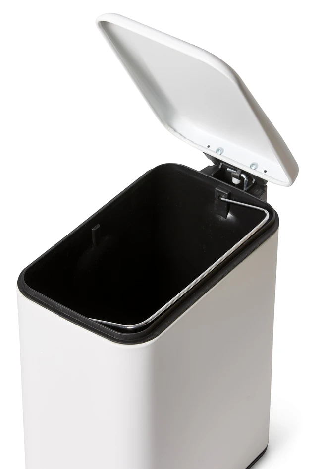 Malte - Pedalhink, 14,2x28x28,6, 5 l - Vit