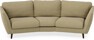 Madison - 3-sits soffa svängd, 70 cm - Gul