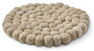 Recycle - Grytunderlägg, Ø21 cm - Beige