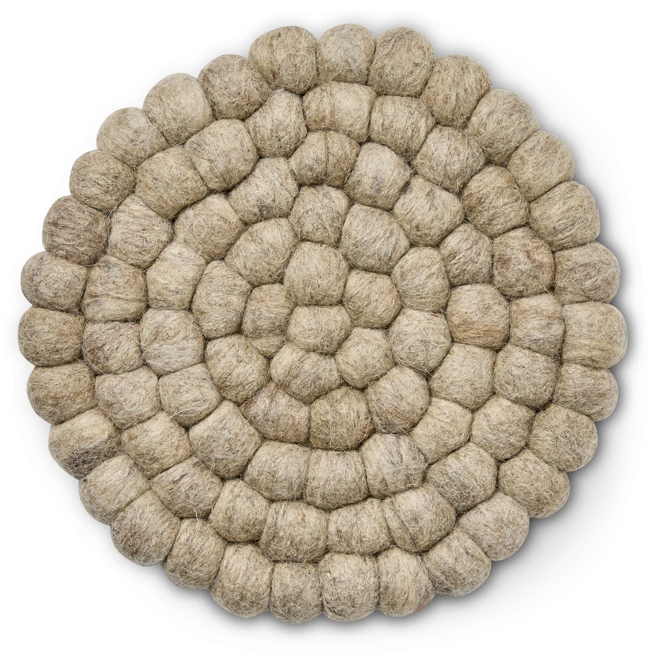 Recycle - Grytunderlägg, Ø21 cm - Beige