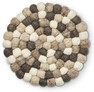 Wooly - Grytunderlägg, Ø21 cm - Beige