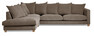 Logan - 2,5-sits soffa med divan vänster - Beige