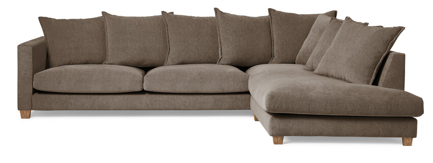 Logan - 2,5-sits soffa med divan höger - Beige