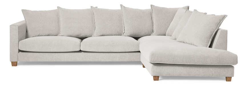 Logan - 2,5-sits soffa med divan höger - Grå