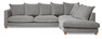 Logan - 2,5-sits soffa med divan höger - Grå
