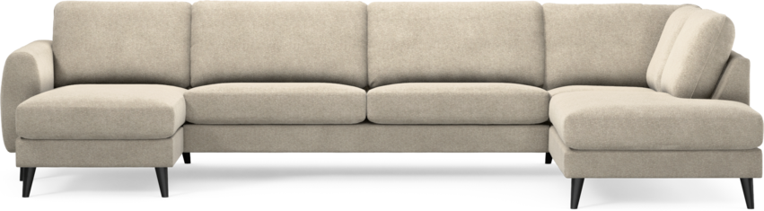 Bridge - 3-sits soffa med schäslong vänster och divan höger - Beige