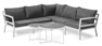 Maxime/Encore - Utesoffa med satsbord - Vit