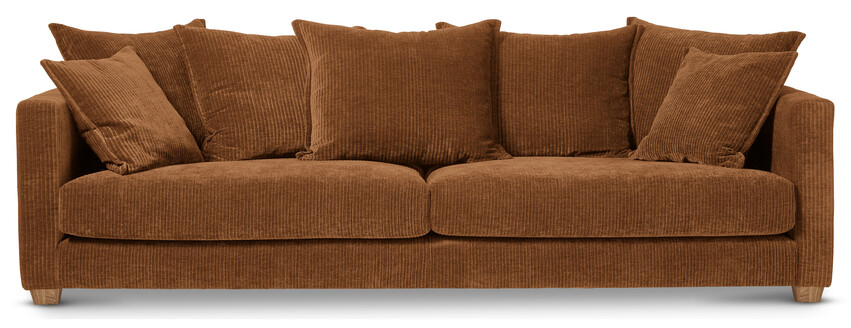 Logan - 3-sits soffa XL - Brun