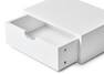 Plint - Vägghängt sängbord, 40x28,5x15 cm - Vit