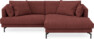 Harper - 4-sits med schäslong XL höger - Röd