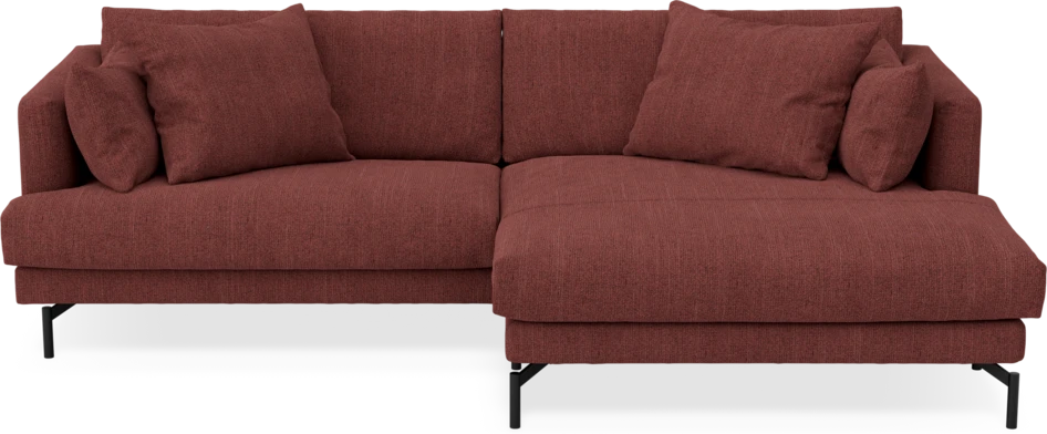 Harper - 4-sits med schäslong XL höger - Röd