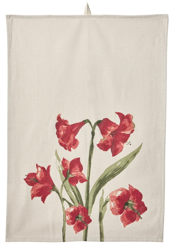 Amaryllis - Kökshandduk 50x70 cm - Beige