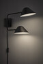 Blanca - Vägglampa, H31 B18 cm - Svart