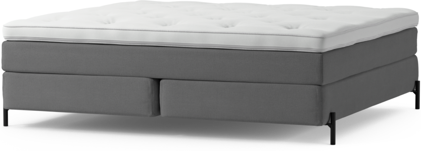 Delux Sense - Kontinentalsäng, dubbelsäng med bäddmadrass och sängben