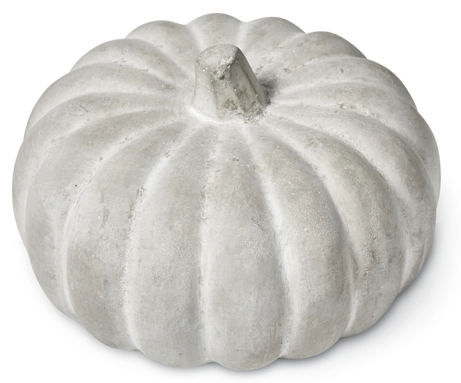 Pumpa - Prydnadsföremål, H 10 Ø 15 cm - Grå