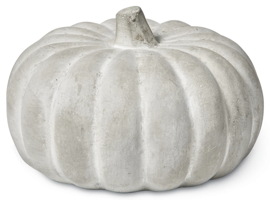 Pumpa - Prydnadsföremål, H 10 Ø 15 cm - Grå