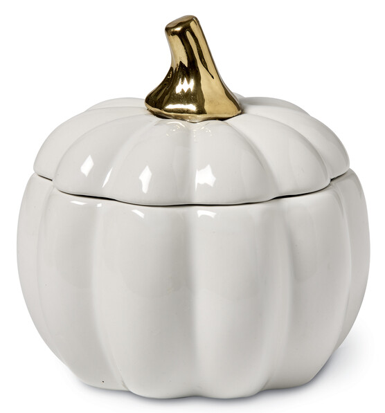 Pumpkin - Doftljus, H 13 cm, brinntid 40 h - Vit
