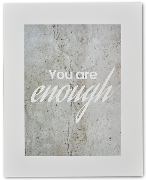 Enough - Poster, 50x40 cm - Brun