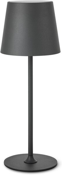 Luca - Portabel bordslampa, H39 Ø14,5 cm - Grå