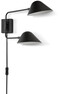 Blanca - Vägglampa, H31 B18 cm - Svart